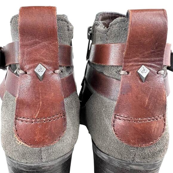 SAM EDELMAN the Hannah Lug Sole Booties in Gray Women's Size 7 - Picture 9 of 15